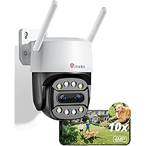 Amazon.co.jp: 【 2眼式・AI人物自動追尾ズーム】Ctronics 防犯カメラ
